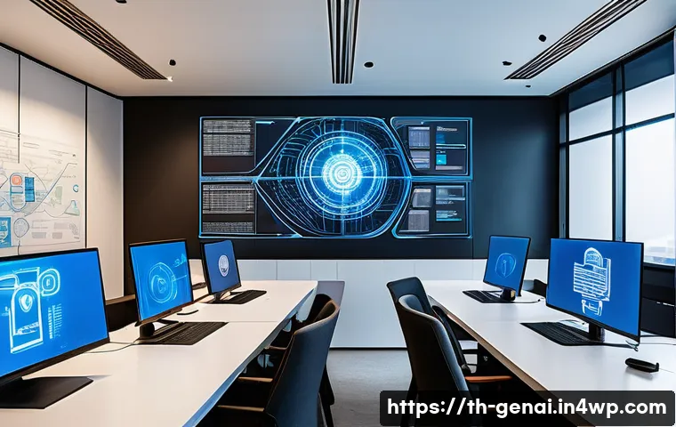 AI의 윤리적 책임 체계 - A modern Thai office environment showing a diverse group of AI developers and ethicists collaboratin...