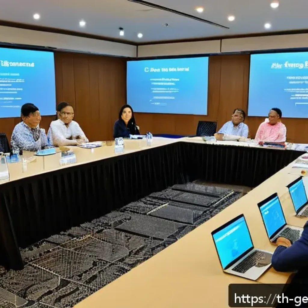 AI 윤리성 평가 기준 - A professional workshop scene in Bangkok featuring a diverse group of Thai experts, academics, and c...